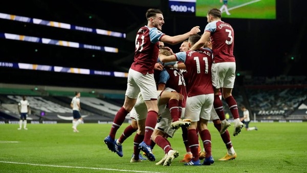 West Ham Bangkit Dari Ketertinggalan Tiga Gol Dengan Waktu Kurang Dari 10 Menit 